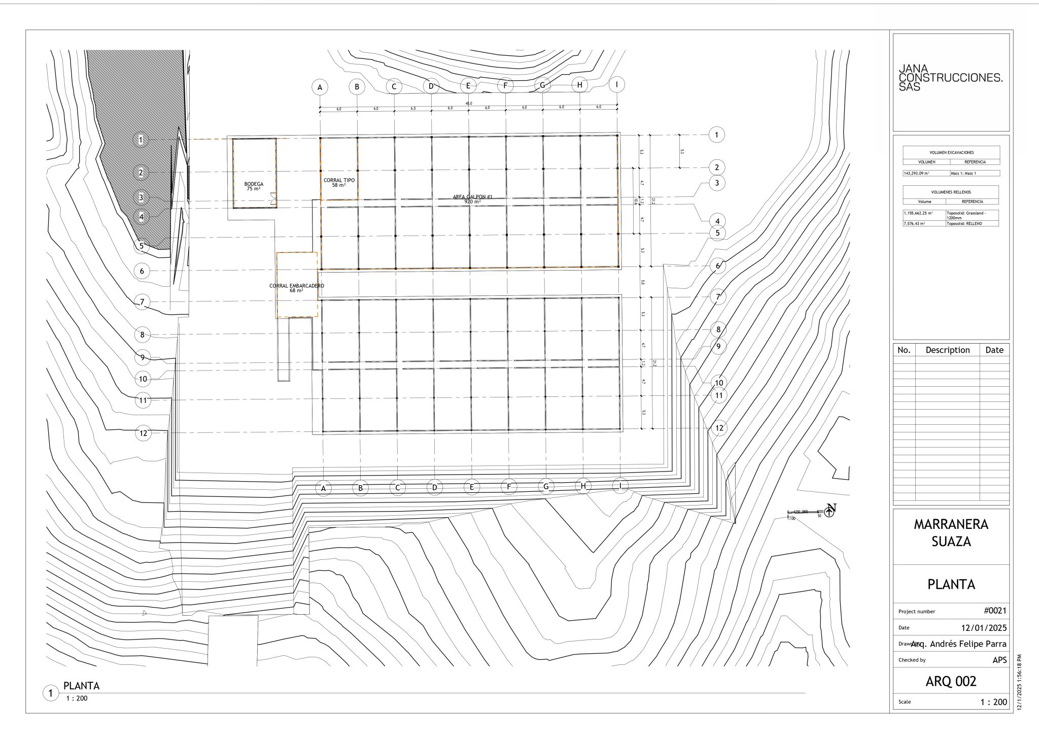 Planta arquitectónica del proyecto